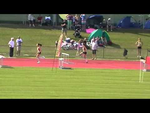 U15 Girls Hurdles Basingstoke Club Championships