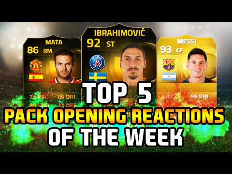FIFA 15 SIF Ibrahimovic in a Pack Messi in a Pack Top 5 Pack Opening Reactions Legend Pull FUT