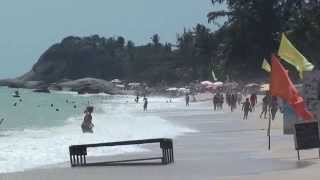 preview picture of video 'Lamai Beach - in front of the Lamai In, Ko Samui 04-02-2015 1/2'