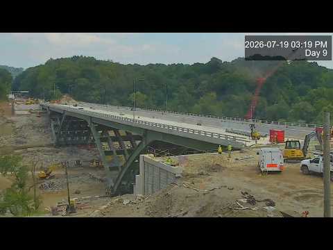 Commercial Street Bridge Timelapse - Demolition and Move