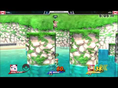 Onslaught IV - Len (Dr. Mario) vs. eKc (Diddy) - Winners Quarters - SSB4