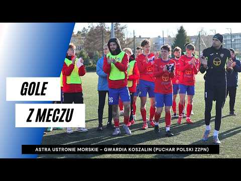Gole z meczu Astra Ustronie Morskie - Gwardia Koszalin 2:2, karne 4:5 (Puchar Polski ZZPN)