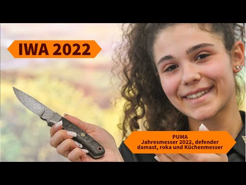 IWA 2022: Jahresmesser 2022, defender damast, roka und Küchenmesser