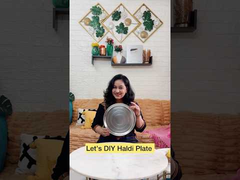 How To Make Easy & Quick Haldi Plate at Home #sunitascreativeworld #shadiwalaghardiy-5