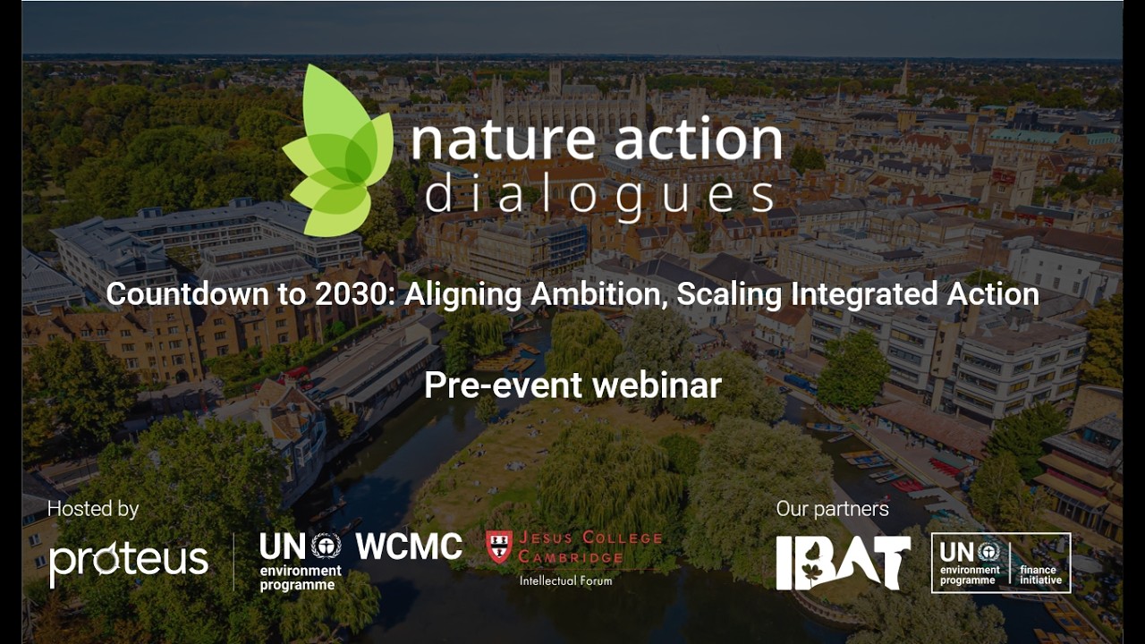 Unlocking value from Nature Action Dialogues 2026 Pre event launch webinar