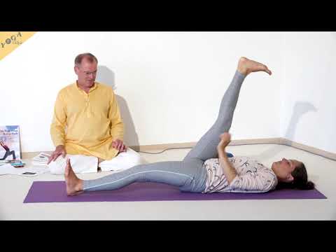 Bein-Kopf-Stellung im Liegen - Yoga Asana Lexikon