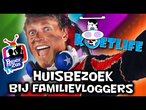VLOG: Huisbezoek bij KOETLIFE, BROER EN ZUS TV, BAKKERTJES door Party Piet Pablo & Love Piet!