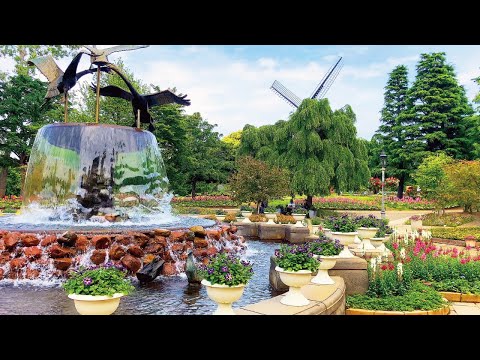 Beautiful Flower Garden Ambient ‘Funabashi Andersen Park’ Funabashi, Chiba, Japan | 4K