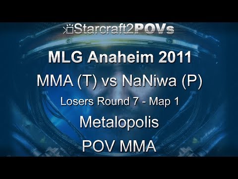 SC2 WoL - MLG Anaheim 2011 - MMA vs NaNiwa - LR7 - Map 1 - Metalopolis - MMA