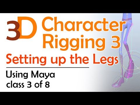 3D Maya Character Rigging 1 Basics and Bones