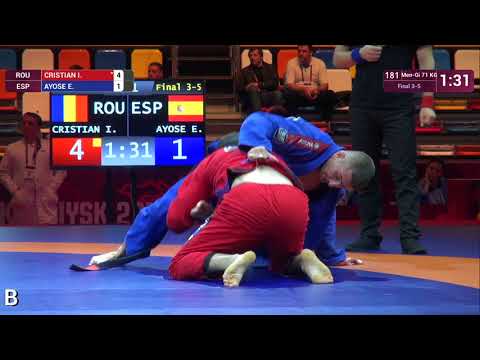 BRONZE Men-Gi - 71 kg: I. CRISTIAN (ROU) v. E. AYOSE (ESP)