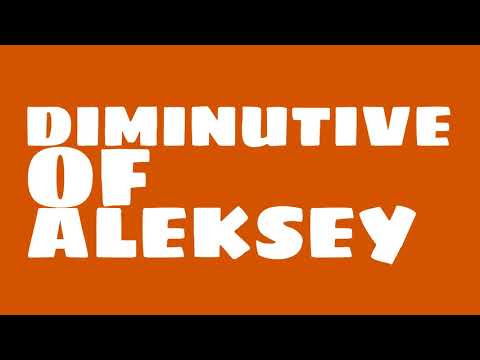 What is the origin of the name Alyosha?