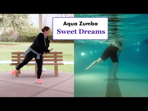 Aqua Zumba Sweet Dreams (Are Made of This) ---Split Screen---