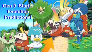 My predictions for the Gen 9 Starter Pokemon Evolutions