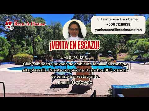 Venta Escazú Exclusivo Terreno Comercial e Íntimo en Club Bello Horizonte