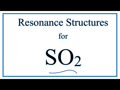 Resonance Structures for SO2 (Sulfur dioxide)