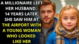 A MILLIONAIRE LEFT HER HUSBAND, YEARS LATER SHE SAW HIM AT THE AIRPORT WITH A YOUNG WOMAN IDENTICAL