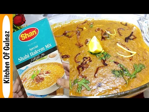 Shan Haleem Mix recipe by kitchen of Gulnaz | Shan Shahi Haleem Mix - How to make Packet wali Haleem