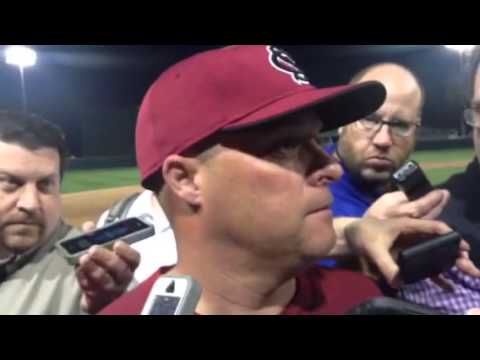 Chad Holbrook after sweeping Clemson