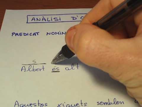 analisi oracions predicat nominal