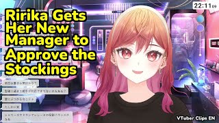 Ririka Gets Her New Manager to Approve the Stockings | Ichijou Ririka