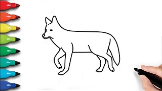 How to Draw a Coyote Step by Step