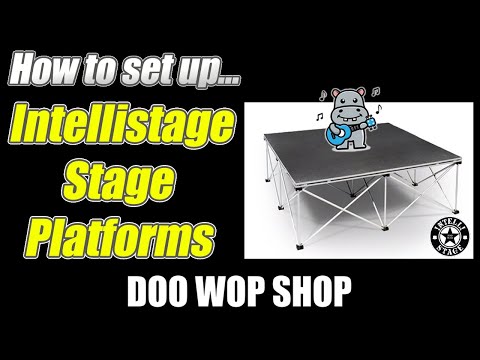 Part of a video titled How to set up Intellistage portable staging platforms - YouTube
