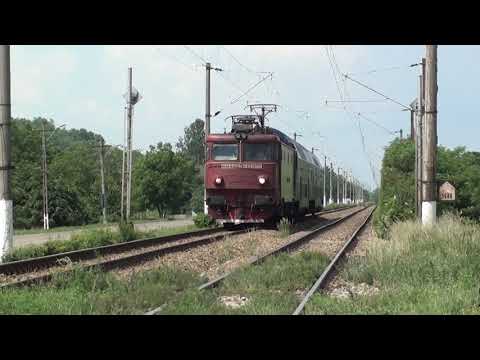 Tren R5504 Suceava Nord - Pascani trece pe la bariera Liteni cu EA588 - 05.06.2019