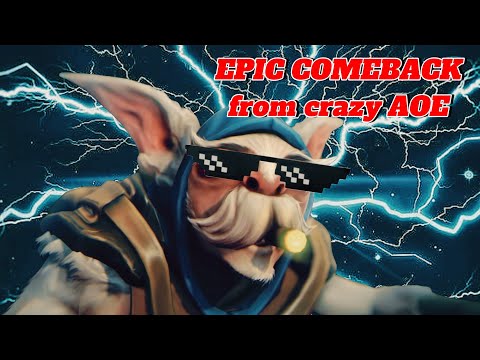 Epic comeback from crazy AOE enemy ~ Meepo Dota 2