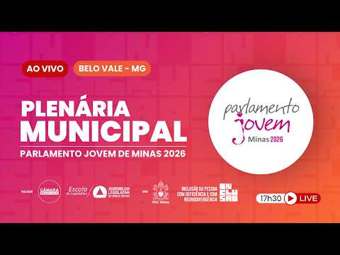 Plenária Municipal - Parlamento Jovem de Minas 2026 - Belo Vale - Minas Gerais