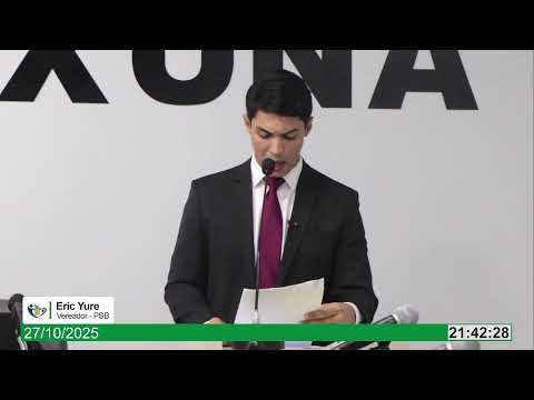 27/10/2025 - Sessão Ordinária Legislativa - Nova Ipixuna
