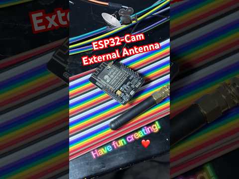 Boosting Wi-Fi on My ESP32-CAM! 📡 Watch me install an antenna for better range! 🚀 #ESP32 #WiFiHack