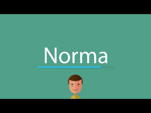 Norma pronunciation