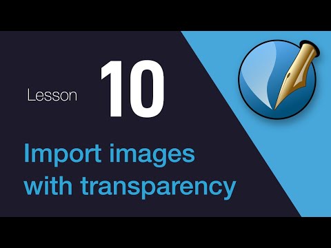 10) Import images with transparency in Scribus