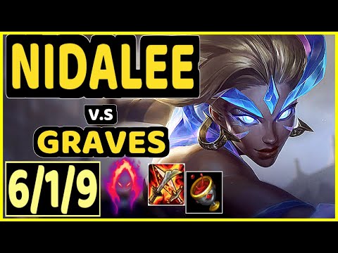 KADIR (NIDALEE) vs GRAVES - 6/1/9 KDA JUNGLE CHALLENGER GAMEPLAY - EUW