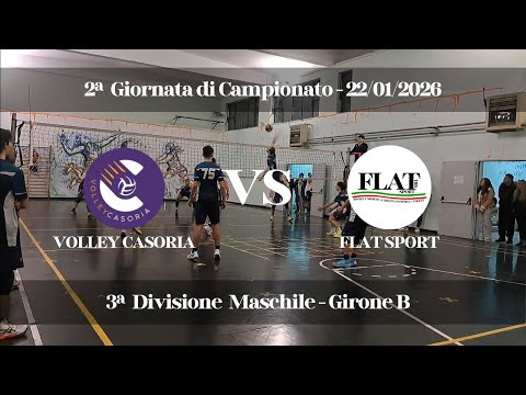 VOLLEY CASORIA 1 - 3 FLAT SPORT C | 2ª Giornata di Campionato - Girone B | 3ª Divisione Maschile