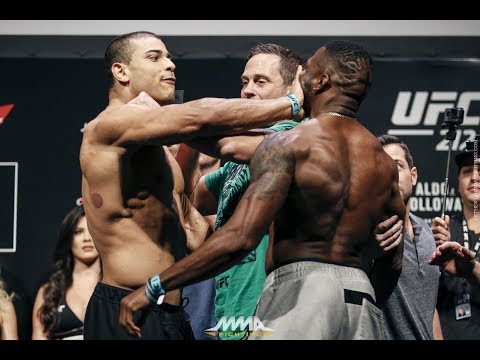 Paulo Borrachinha Shoves Oluwale Bamgbose in Face - MMA Fighting