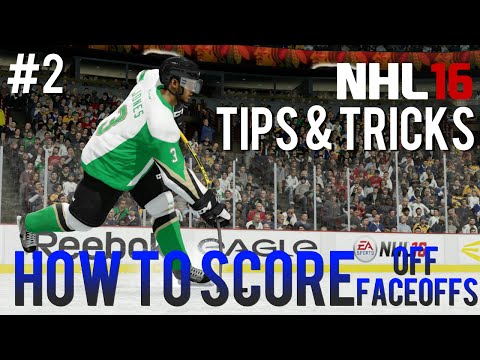 NHL 16: Tips & Tricks #2 - How to Score Off Faceoffs (Pt.1 - Point Shot)