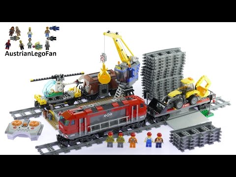 Vidéo LEGO City 60098 : Le train de marchandises rouge