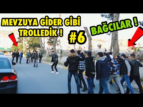 TOPLUCA İNSANLARIN ÜSTÜNE KOŞMA ŞAKASI İLE TROLLEDİK 6 ! Bağcılar