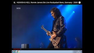 HEAVEN &amp; HELL Ronnie James Dio Live Rockpalast Bonn, Germany - 2009