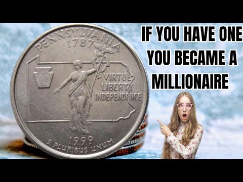 Rare Find 1999 Pennsylvania State quarter Worth$34,000 Each- Coin Worth Money