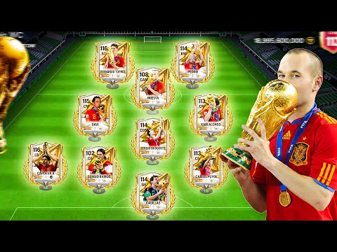 I Made Spain’s 2010 World Cup Winning Squad in FC Mobile