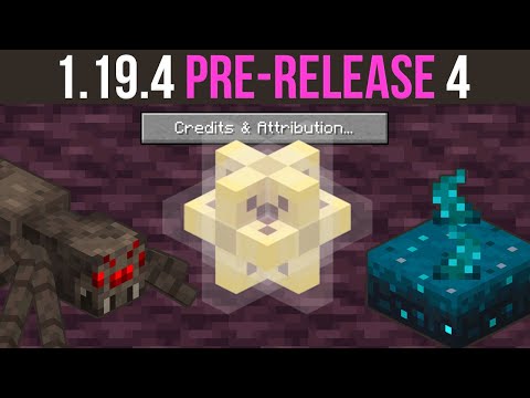 Minecraft 1.19.4 Pre-Release 4 Credits & Attribution Added!