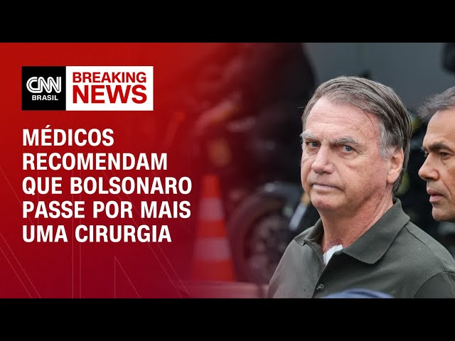 Médicos indicam cirurgia para Bolsonaro, diz defesa | AGORA CNN