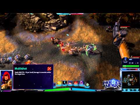 Demon Hunter (Valla) Abilities Preview - Heroes of the Storm Alpha