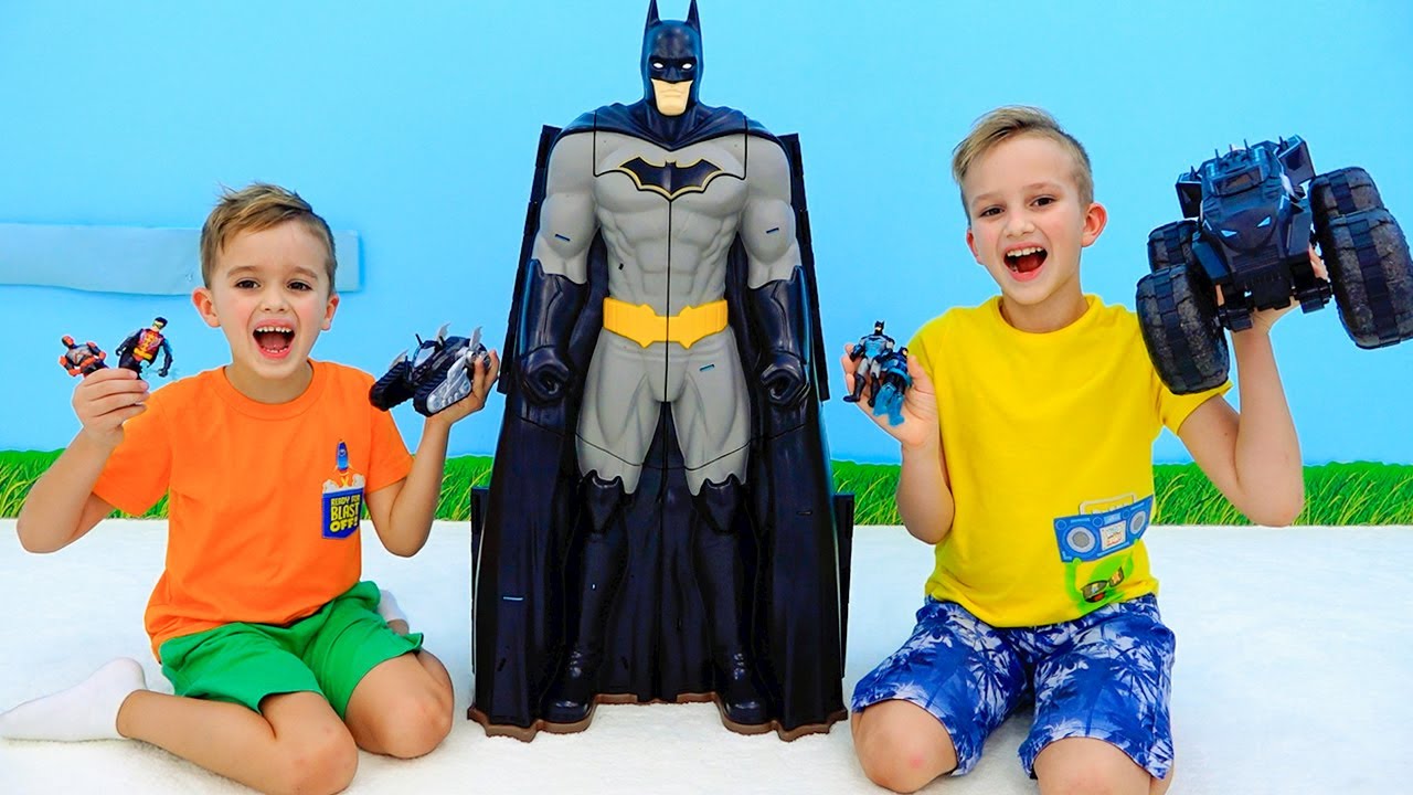 Vlad and Niki help Batman and his friends save the Batcave