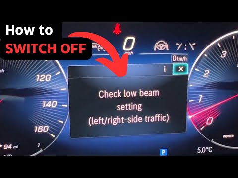 Left Dipped Beam Mercedes Warning
