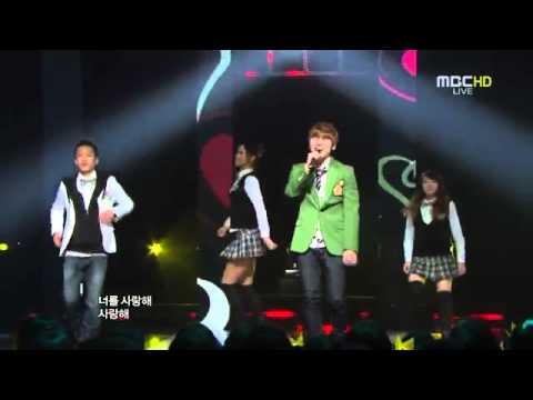 110416 K Will ft  Bora SISTAR   My Heart Beating~  Music Core