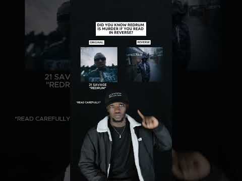 Did You Know Redrum Is Murder If You Read In Reverse? 21 Savage "Redrum" #shorts #21savage #viral